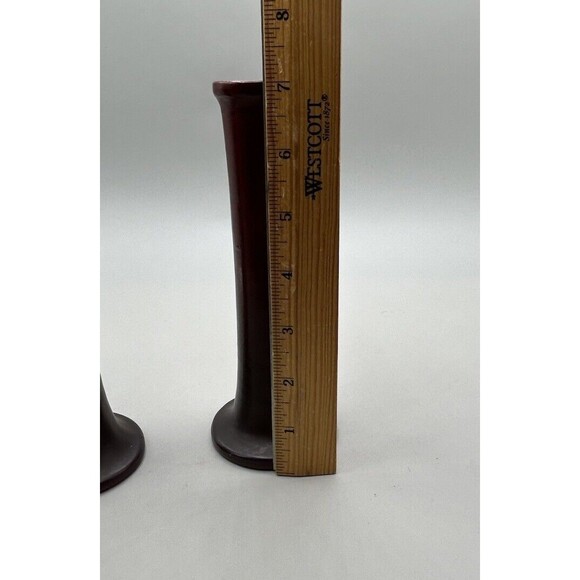 Van Briggle very early 1903-1920 Bud vases Purple Rose SET OF 2 - Picture 15 of 16